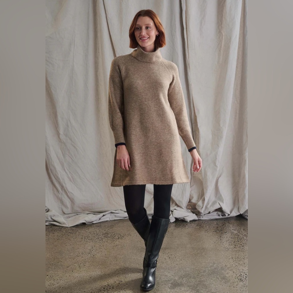 Hatley sz XL Swing Sweater Dress, Oatmeal Heather, NWT